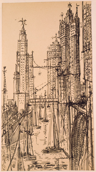 The City of Towers in Paris–Charles Imbert–1922